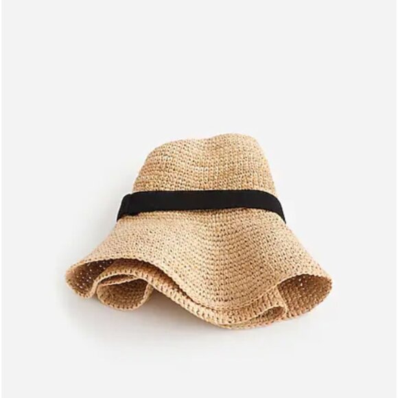 ~JCREW Wide-brim packable straw hat~ L/XL - Picture 2 of 5